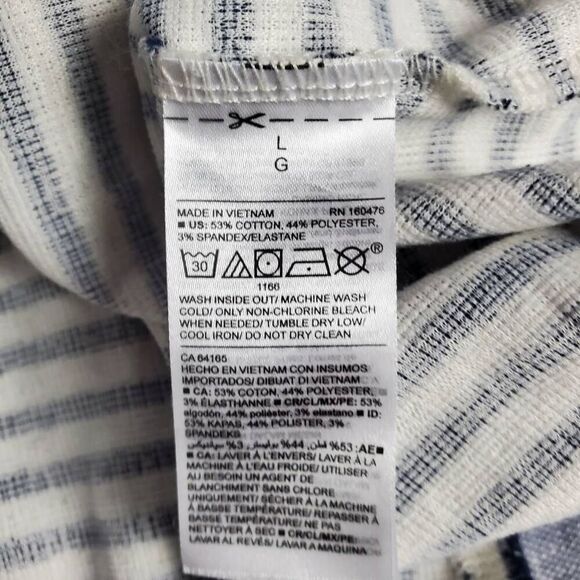 Old Navy Women’s Striped Button Front Tank Top Tie Hem Size L - Picture 5 of 6